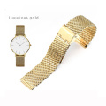 18mm wide custom 20mm watch strap stainless steel mesh band gold bracelets straps